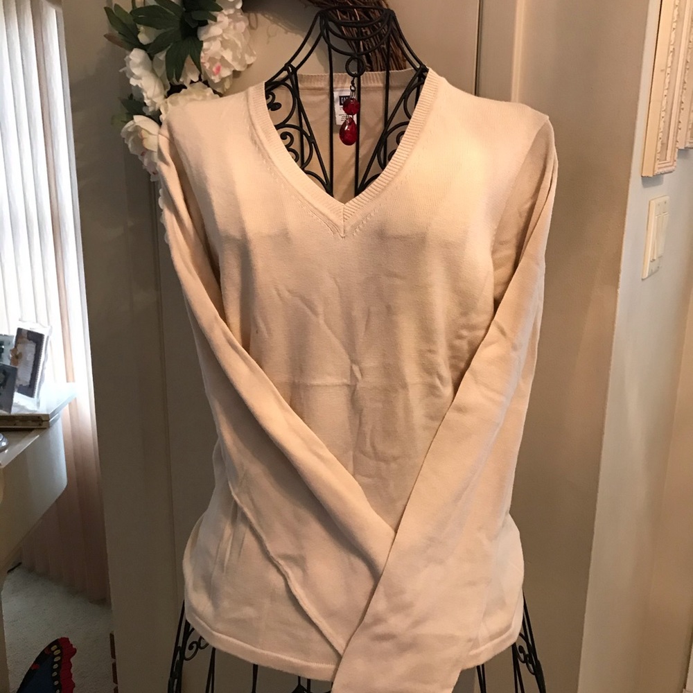 🌻🌻Gap V-Neck Tan Sweater Size Large